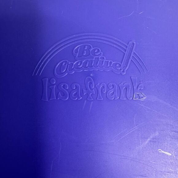 Lisa Frank Vintage Plastic Clipboard with Paper Holder Rainbow Kitten Purple - Picture 11 of 11